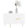 Miniatyrbillede 2 af 11: vidaXL sofabord 50x50x40 cm konstrueret træ hvid