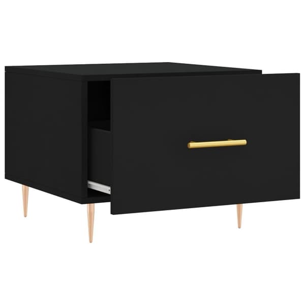 vidaXL Salongbord svart 50x50x40 cm konstruert tre