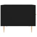 Miniatyrbilde 6 av 11: vidaXL Salongbord svart 50x50x40 cm konstruert tre