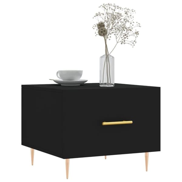 vidaXL Salongbord svart 50x50x40 cm konstruert tre