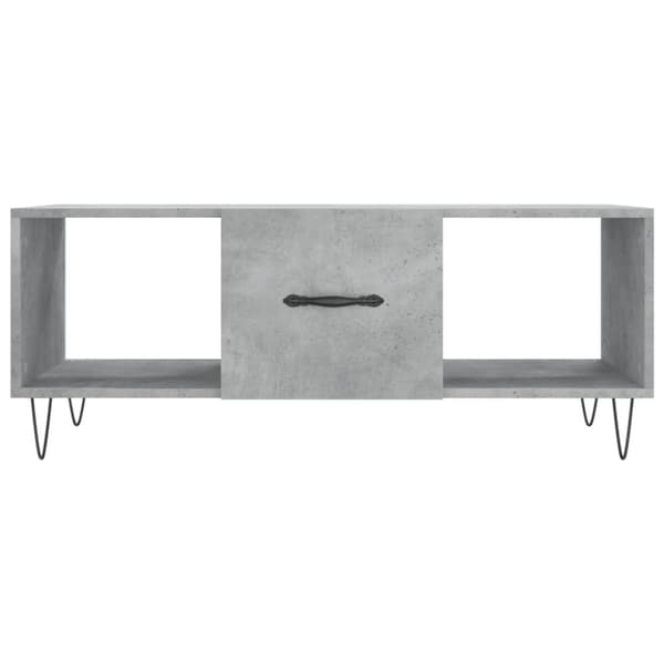 vidaXL Sohvapöytä betoninharmaa 102x50x40 cm tekninen puu