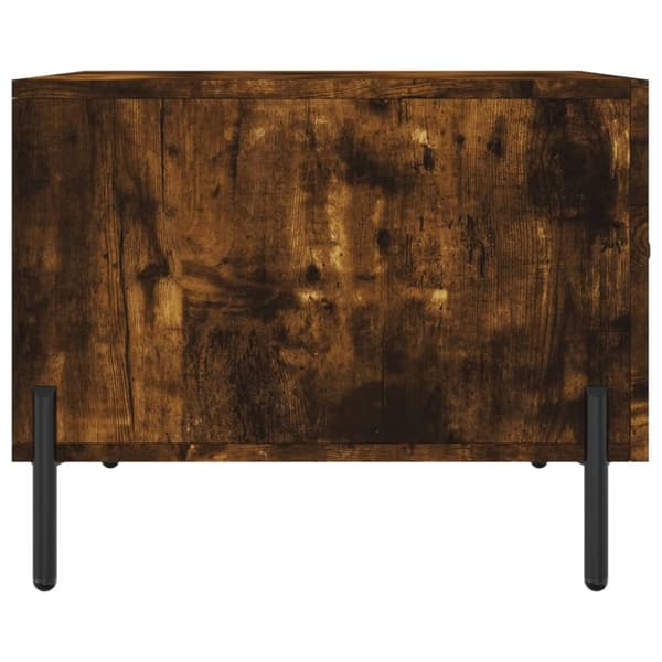 vidaXL sofabord 50x50x40 cm konstrueret træ røget egetræsfarve