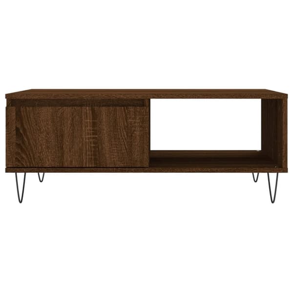 vidaXL Sohvapöytä ruskea tammi 90x60x35 cm tekninen puu