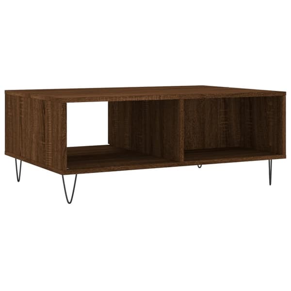 vidaXL Sohvapöytä ruskea tammi 90x60x35 cm tekninen puu