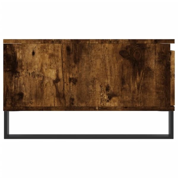 vidaXL sofabord 90x60x35 cm konstrueret træ røget egetræsfarve