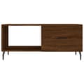 Miniatyrbilde 4 av 11: vidaXL Salongbord brun eik 90x50x40 cm konstruert tre