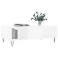 Miniatyrbilde 3 av 11: vidaXL Salongbord hvit 104x60x35 cm konstruert tre