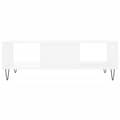 Miniatyrbilde 5 av 11: vidaXL Salongbord hvit 104x60x35 cm konstruert tre