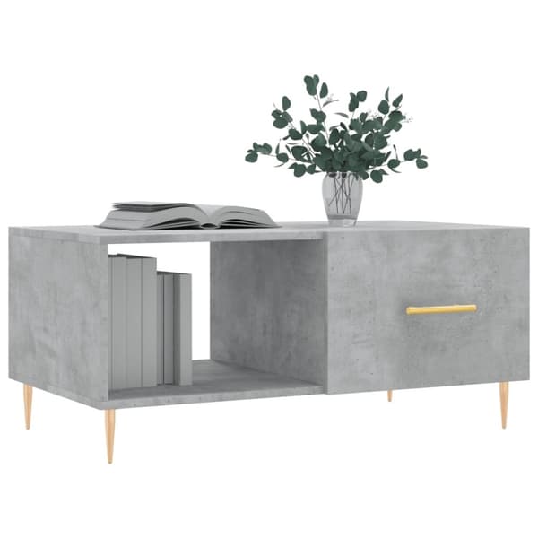 vidaXL Salongbord betonggrå 90x50x40 cm konstruert tre