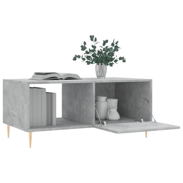 vidaXL Salongbord betonggrå 90x50x40 cm konstruert tre