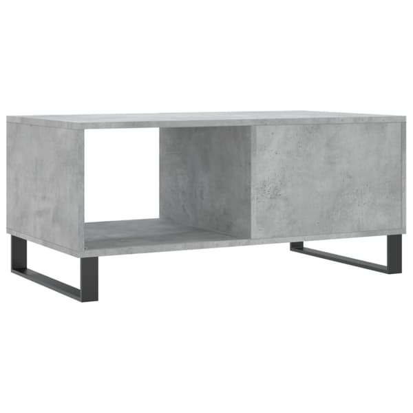 vidaXL Soffbord betonggrå 90x50x40 cm konstruerat trä