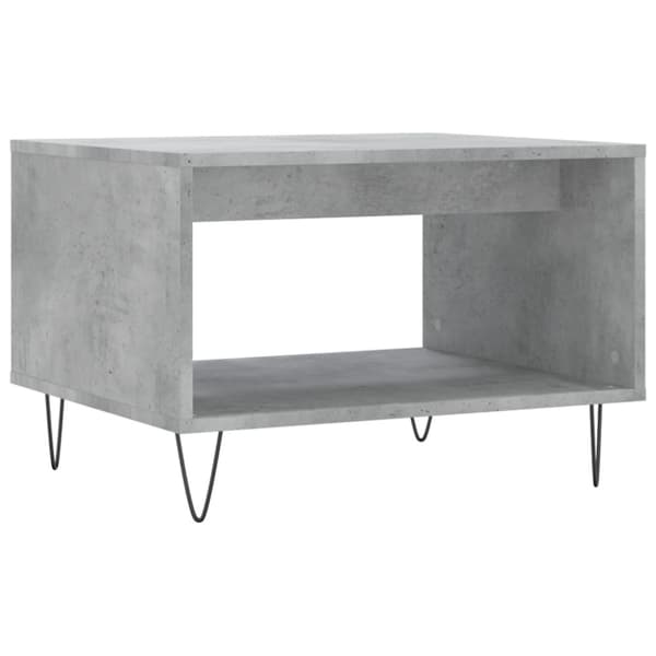 vidaXL Soffbord betonggrå 60x50x40 cm konstruerat trä