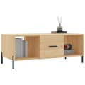 Miniatyrbillede 3 af 11: vidaXL sofabord 102x50x40 cm konstrueret træ sonoma-eg