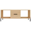 Miniatyrbillede 5 af 11: vidaXL sofabord 102x50x40 cm konstrueret træ sonoma-eg