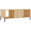 Miniatyrbillede 8 af 11: vidaXL sofabord 102x50x40 cm konstrueret træ sonoma-eg