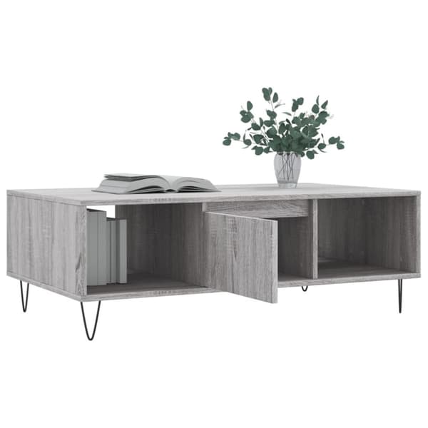 vidaXL sofabord 104x60x35 cm konstrueret træ grå sonoma-eg