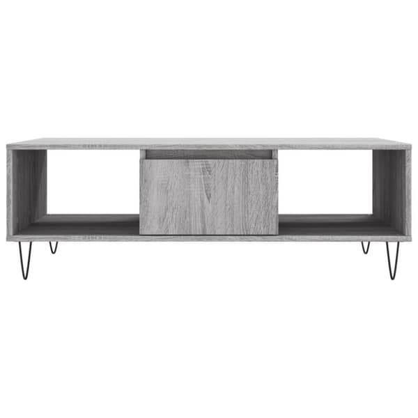 vidaXL sofabord 104x60x35 cm konstrueret træ grå sonoma-eg