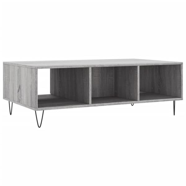 vidaXL sofabord 104x60x35 cm konstrueret træ grå sonoma-eg