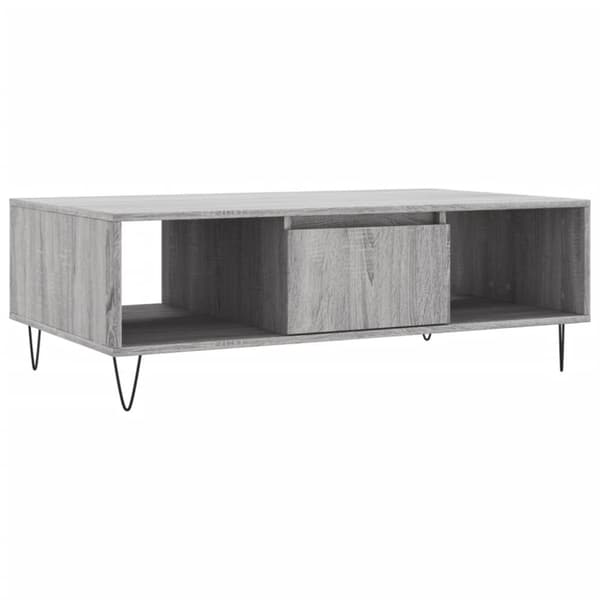 vidaXL sofabord 104x60x35 cm konstrueret træ grå sonoma-eg