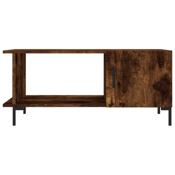 vidaXL Salongbord røkt eik 90x50x40 cm konstruert tre