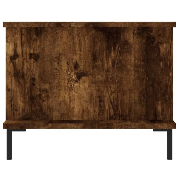 vidaXL Salongbord røkt eik 90x50x40 cm konstruert tre
