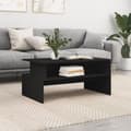 Miniatyrbillede 2 af 9: vidaXL sofabord 90x55x42,5 cm konstrueret træ sort