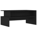 Miniatyrbillede 1 af 9: vidaXL sofabord 90x55x42,5 cm konstrueret træ sort