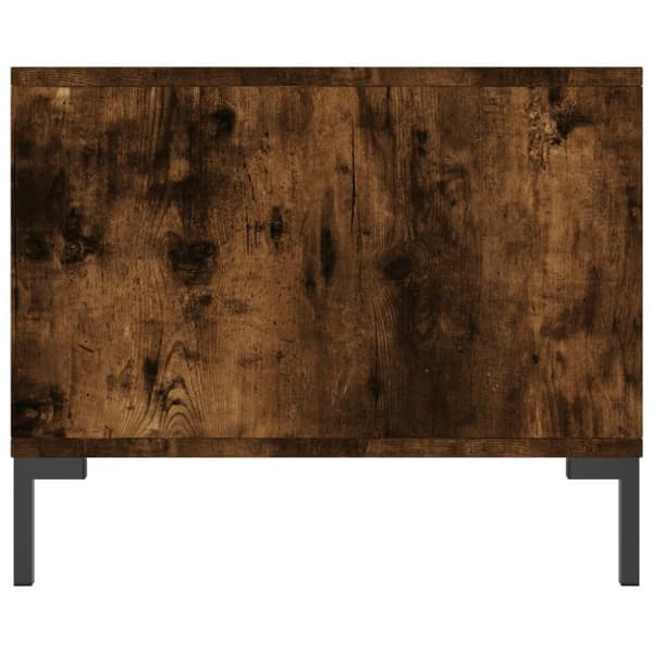 vidaXL Salongbord røkt eik 90x50x40 cm konstruert tre