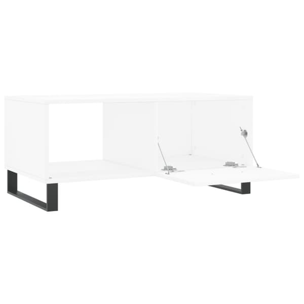 vidaXL Sohvapöytä valkoinen 90x50x40 cm tekninen puu