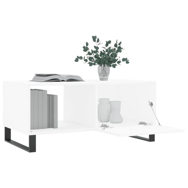 vidaXL Soffbord vit 90x50x40 cm konstruerat trä
