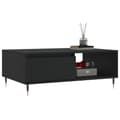 Miniatyrbillede 3 af 11: vidaXL sofabord 90x60x35 cm konstrueret træ sort