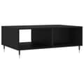 Miniatyrbillede 8 af 11: vidaXL sofabord 90x60x35 cm konstrueret træ sort