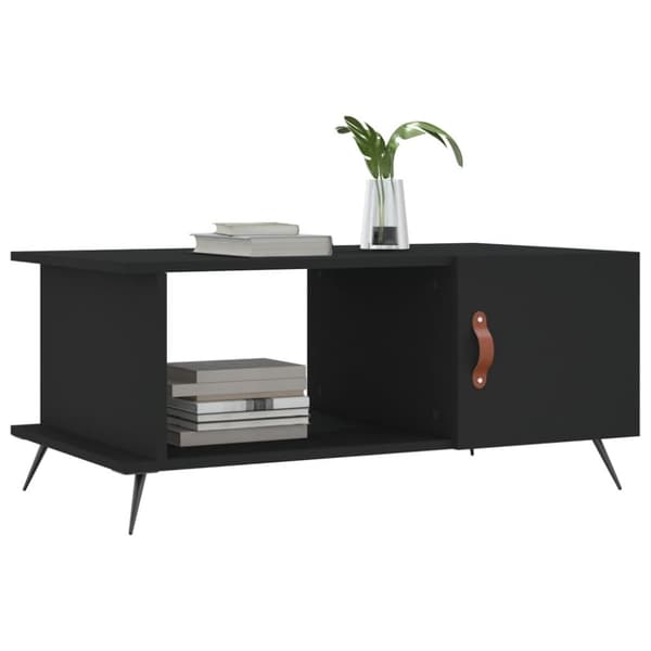 vidaXL Salongbord svart 90x50x40 cm konstruert tre