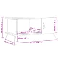 Miniatyrbilde 10 av 10: vidaXL Salongbord svart 90x50x40 cm konstruert tre