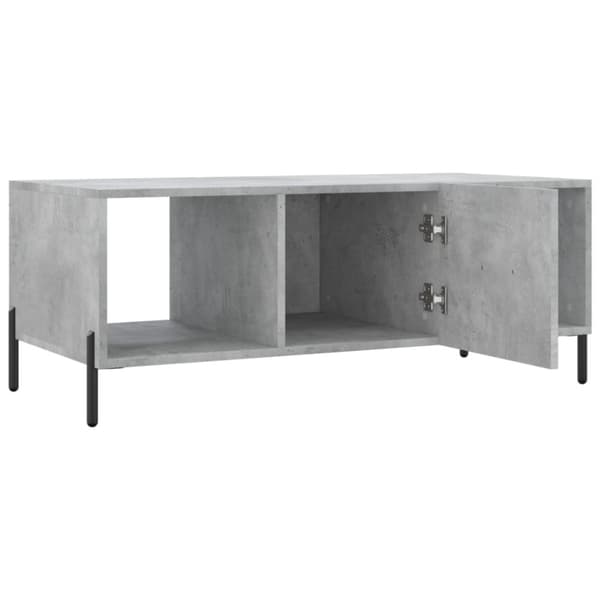 vidaXL Soffbord betonggrå 102x50x40 cm konstruerat trä
