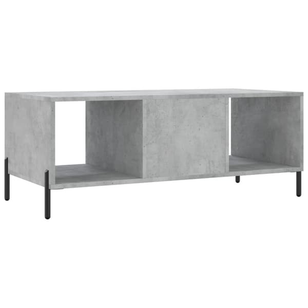 vidaXL Soffbord betonggrå 102x50x40 cm konstruerat trä