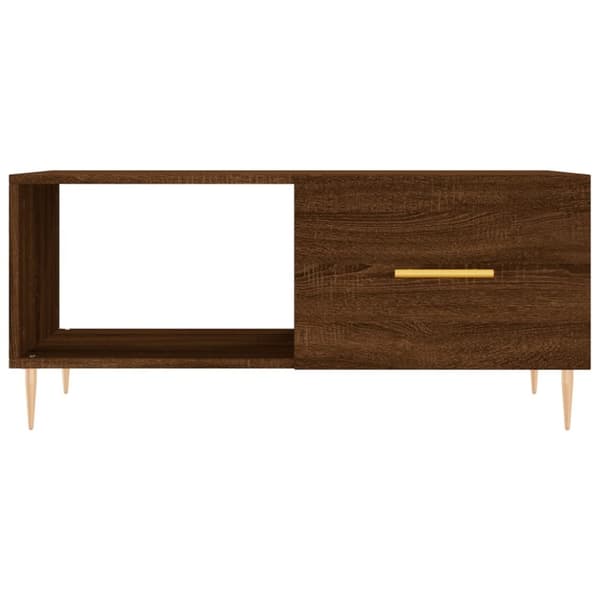 vidaXL Soffbord brun ek 90x50x40 cm konstruerat trä