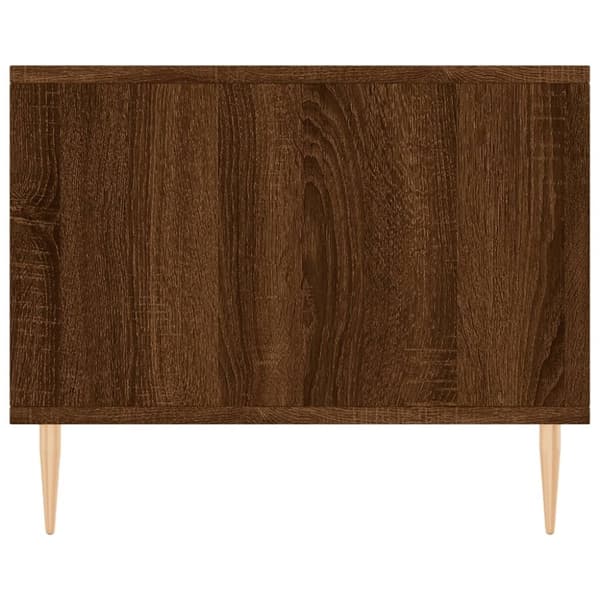 vidaXL Soffbord brun ek 90x50x40 cm konstruerat trä