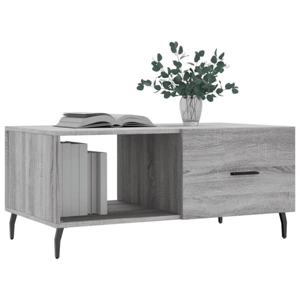 vidaXL sofabord 90x50x40 cm konstrueret træ grå sonoma-eg