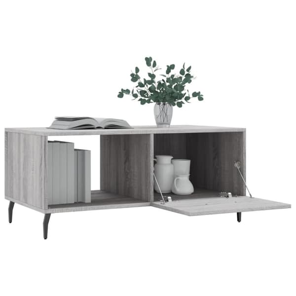 vidaXL sofabord 90x50x40 cm konstrueret træ grå sonoma-eg