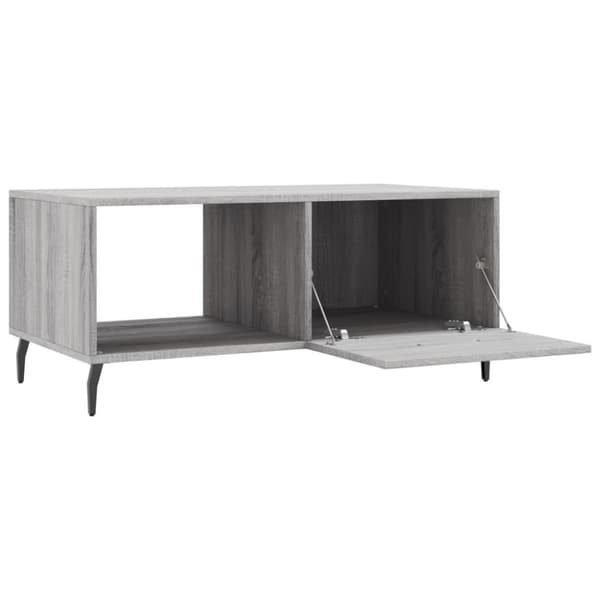 vidaXL sofabord 90x50x40 cm konstrueret træ grå sonoma-eg