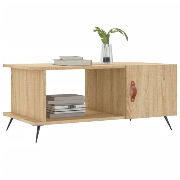 vidaXL sofabord 90x50x40 cm konstrueret træ sonoma-eg