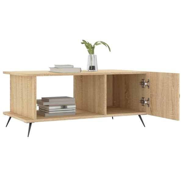 vidaXL sofabord 90x50x40 cm konstrueret træ sonoma-eg