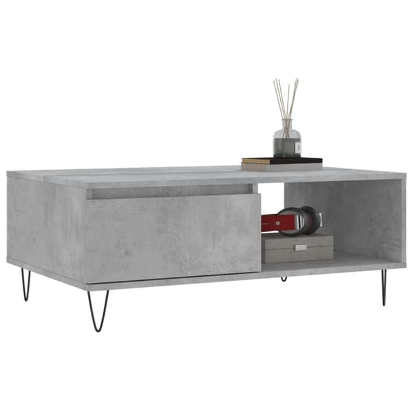 vidaXL sofabord 90x60x35 cm konstrueret træ betongrå