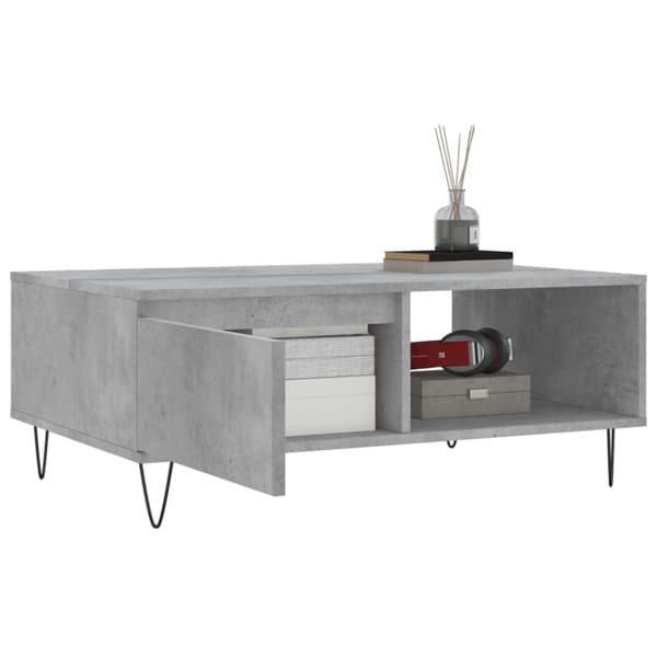 vidaXL sofabord 90x60x35 cm konstrueret træ betongrå