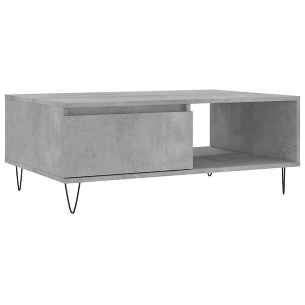 vidaXL Salongbord betonggrå 90x60x35 cm konstruert tre