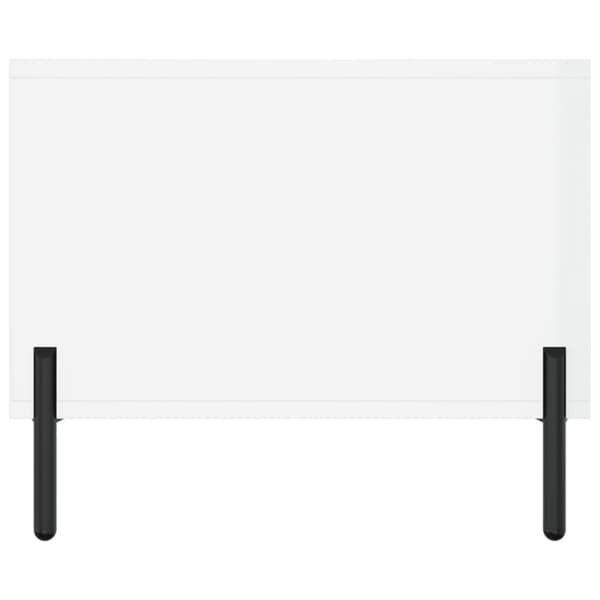 vidaXL Soffbord vit högglans 102x50x40 cm konstruerat trä