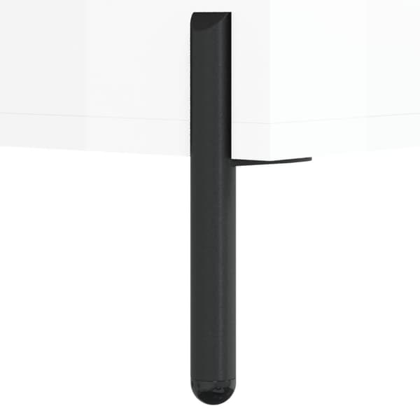vidaXL Soffbord vit högglans 50x50x40 cm konstruerat trä