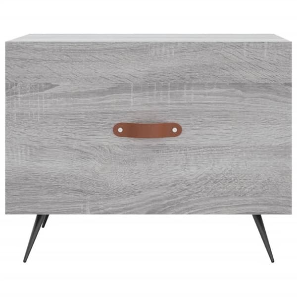vidaXL sofabord 50x50x40 cm konstrueret træ grå sonoma-eg