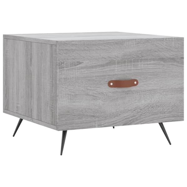 vidaXL sofabord 50x50x40 cm konstrueret træ grå sonoma-eg